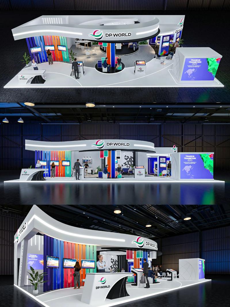 深圳广州展览会展台设计策划搭建效果图欣赏 灵感与创新的视觉盛宴